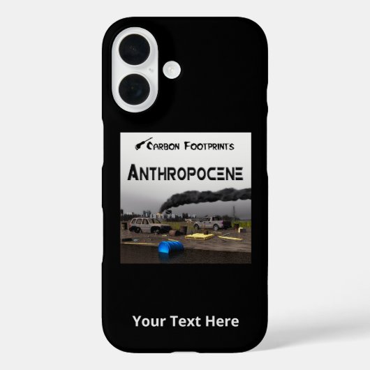 Kohlenstoff-Fußabdrücke - Anthropozän Case-Mate iPhone Hülle (Rückseite)