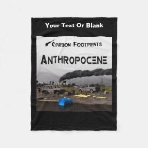 Kohlenstoff-Fußabdrücke - Anthropozän Fleecedecke