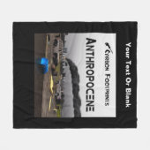 Kohlenstoff-Fußabdrücke - Anthropozän Fleecedecke (Vorderseite (Horizontal))