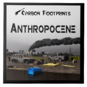 Kohlenstoff-Fußabdrücke - Anthropozän Fliese (Vorderseite)