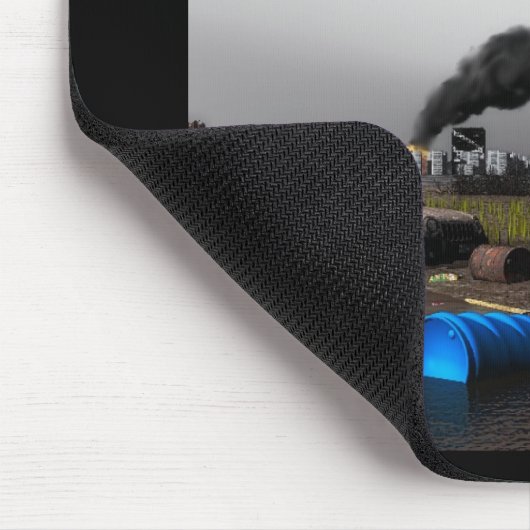 Kohlenstoff-Fußabdrücke - Anthropozän Mousepad (Ecke)