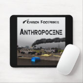 Kohlenstoff-Fußabdrücke - Anthropozän Mousepad (Mit Mouse)