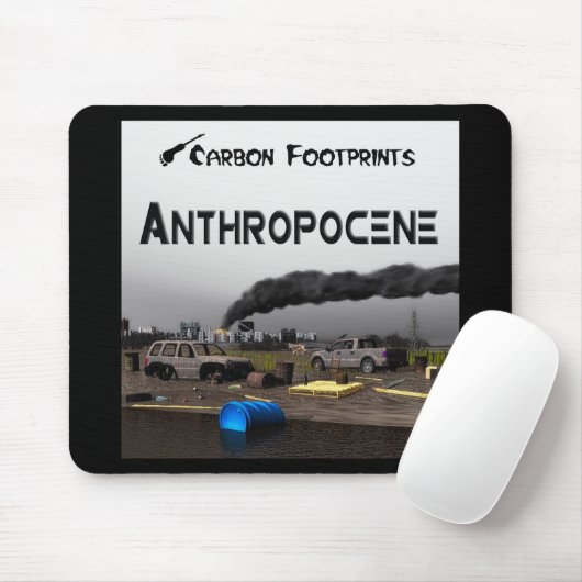 Kohlenstoff-Fußabdrücke - Anthropozän Mousepad (Mit Mouse)