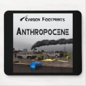 Kohlenstoff-Fußabdrücke - Anthropozän Mousepad (Vorne)