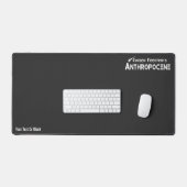 Kohlenstoff-Fußabdrücke - Anthropozän Schreibtischunterlage (Tastatur & Maus)