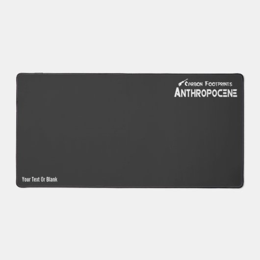 Kohlenstoff-Fußabdrücke - Anthropozän Schreibtischunterlage (Vorderseite)
