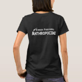 Kohlenstoff-Fußabdrücke - Anthropozän T-Shirt (Rückseite)