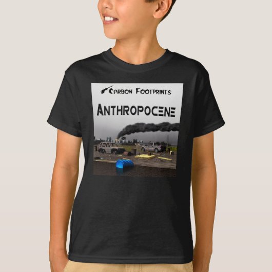 Kohlenstoff-Fußabdrücke - Anthropozän T-Shirt (Vorderseite)