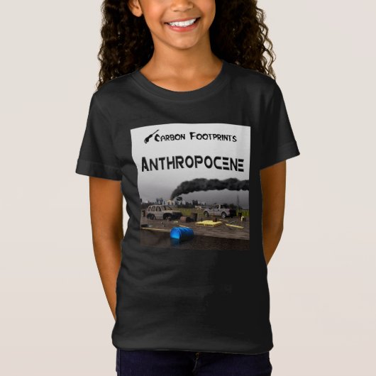 Kohlenstoff-Fußabdrücke - Anthropozän T-Shirt (Vorderseite)