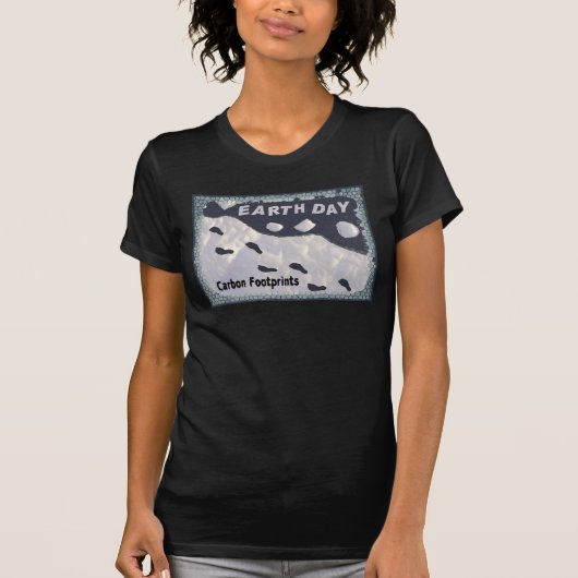 Kohlenstoff-Fußabdrücke T-Shirt (Vorderseite)