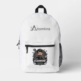 Kohlenstoff ist das Herz von ATOMIVRA Bedruckter Rucksack