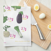 Kohlenstoff je 100g Gemüse Geschirrtuch (Viertel Falte)