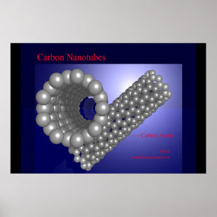 Kohlenstoff Nanotubes (Druck) Poster