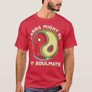 Kohlenstoff-Seelennahrungsmittel-Geliebter Yinyang T-Shirt