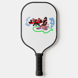 Kohlenstoff Sommer Spaß spielen Pickleball Schläger