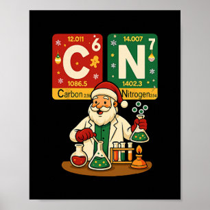 Kohlenstoff Stickstoff 67 Meme Lehrer Wissenschaft Poster