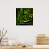 Kohlenstoff-Tiefwald 2 Poster (Küche)