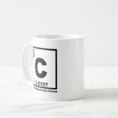 Kohlenstoffbasierte Lebensform Funny Mug Kaffeetasse (Vorderseite Links)