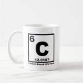Kohlenstoffbasierte Lebensform Funny Mug Kaffeetasse (Links)