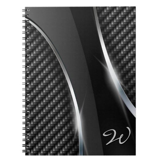 Kohlenstofffaser-3-Notebook Notizblock (Vorderseite)