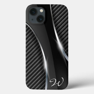 Kohlenstofffaser 3 Optionen iPhone 13 Hülle