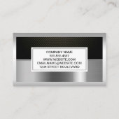 Kohlenstofffaser | Aluminium-Metallic Visitenkarte (Rückseite)