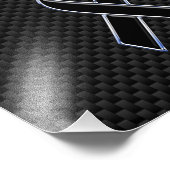 Kohlenstofffaser Fotodruck (Ecke)