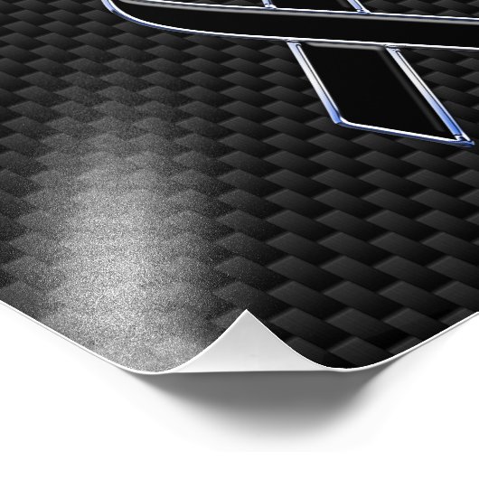 Kohlenstofffaser Fotodruck (Ecke)