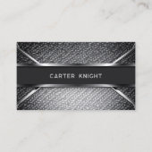 Kohlenstofffaser Modernes industrielles Beruflich Visitenkarte (Vorderseite)