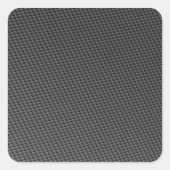 Kohlenstofffaser Quadratischer Aufkleber (Vorderseite)