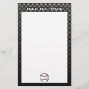 Kohlenstofffaser sieht Baseball aus Briefpapier