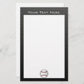 Kohlenstofffaser sieht Baseball aus Briefpapier (Vorne/Hinten)