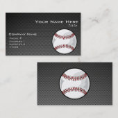 Kohlenstofffaser sieht Baseball aus Visitenkarte (Vorne/Hinten)