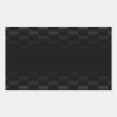 Kohlenstofffaser texturiert rechteckiger aufkleber (Vorderseite)