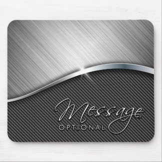 Kohlenstofffaser und gebürstetes Metall 4 Mousepad