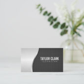 Kohlenstofffaser und -metall visitenkarte (Stehend Vorderseite)