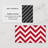 Kohlenstofffaser Visitenkarte (Vorne/Hinten)