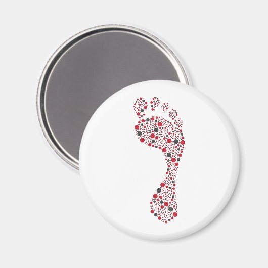 Kohlenstofffußabdruck Magnet (Vorderseite/Rückseite)