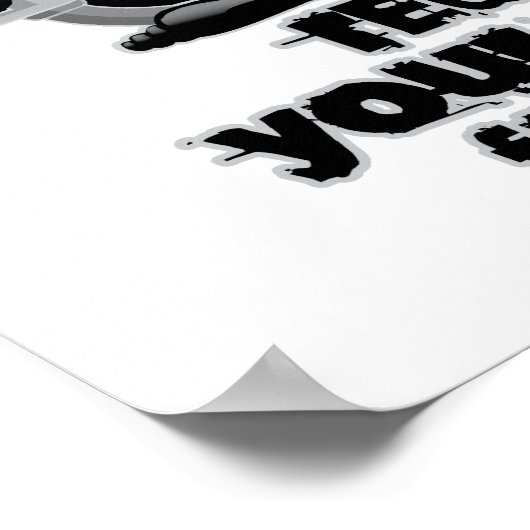 Kohlenstofffußabdruck Poster (Ecke)