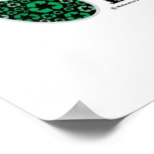 Kohlenstofffußabdruck Poster (Ecke)