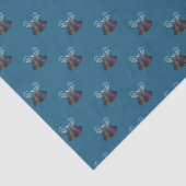 Kohlenstoffglocken & Blauer Bogen Seidenpapier (Ausschnitt)