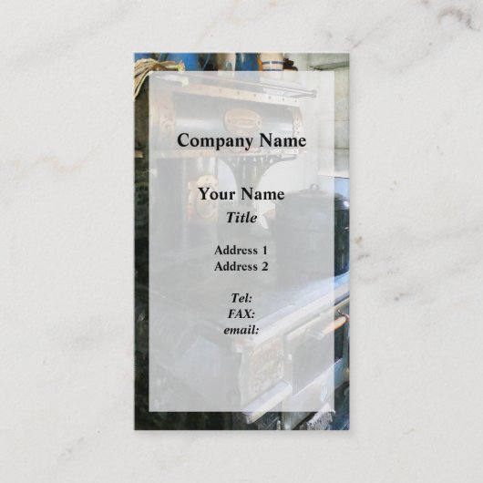 Kohlenstove Visitenkarte (Vorderseite)