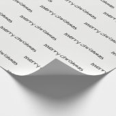 Kohlenstuhl Frohe Weihnachten Geschenkpapier (Ecke)