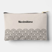 Kohlenzement - Bögen Glam Kleiner Zubehörbeutel Zubehörtasche (Rückseite)