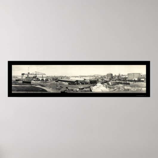 Kohleöl Puerto Rico Foto 1919 Poster (Vorne)