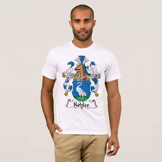 Kohler-Familienwappen T-Shirt (Vorne ganz)