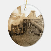 Kohlescheibe in Gaston Keramikornament (Links)