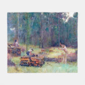 Kohleverbrenner Holzsplitter Tom Roberts 1886 Fleecedecke (Vorderseite (Horizontal))