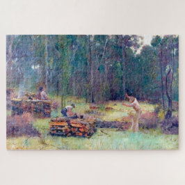 Kohleverbrenner Holzsplitter Tom Roberts 1886 Puzzle