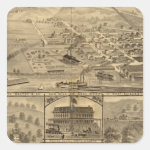 Kohlewerke von Joseph Walton Quadratischer Aufkleber